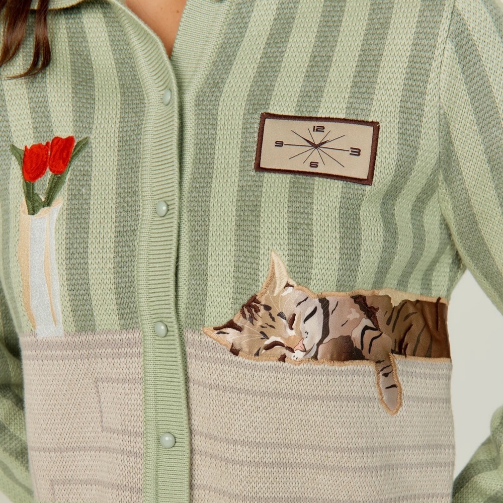 House of Sunny The Sleepy Cat Cardigan